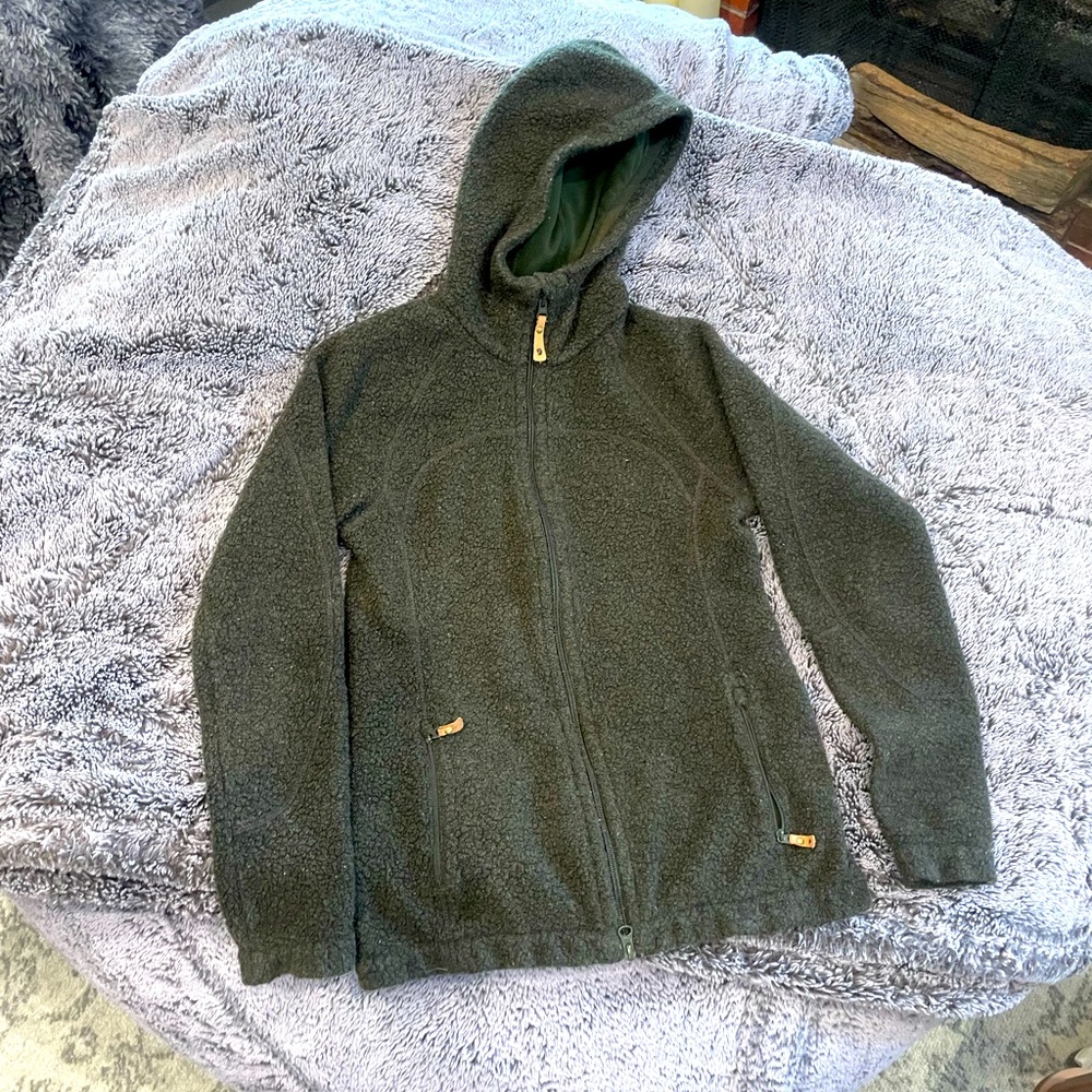 Fjallraven Kaitum Fleece Hoodie Jacket XS Forest Green